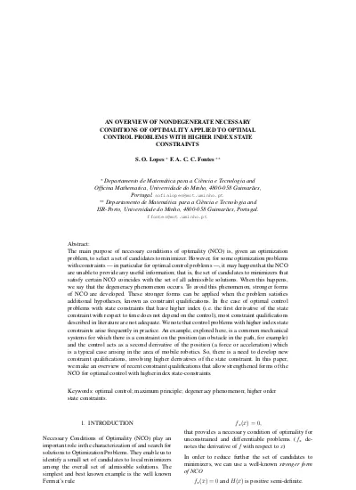 An Accessory Problem For Optimal Control Problems With Mixed Constraints